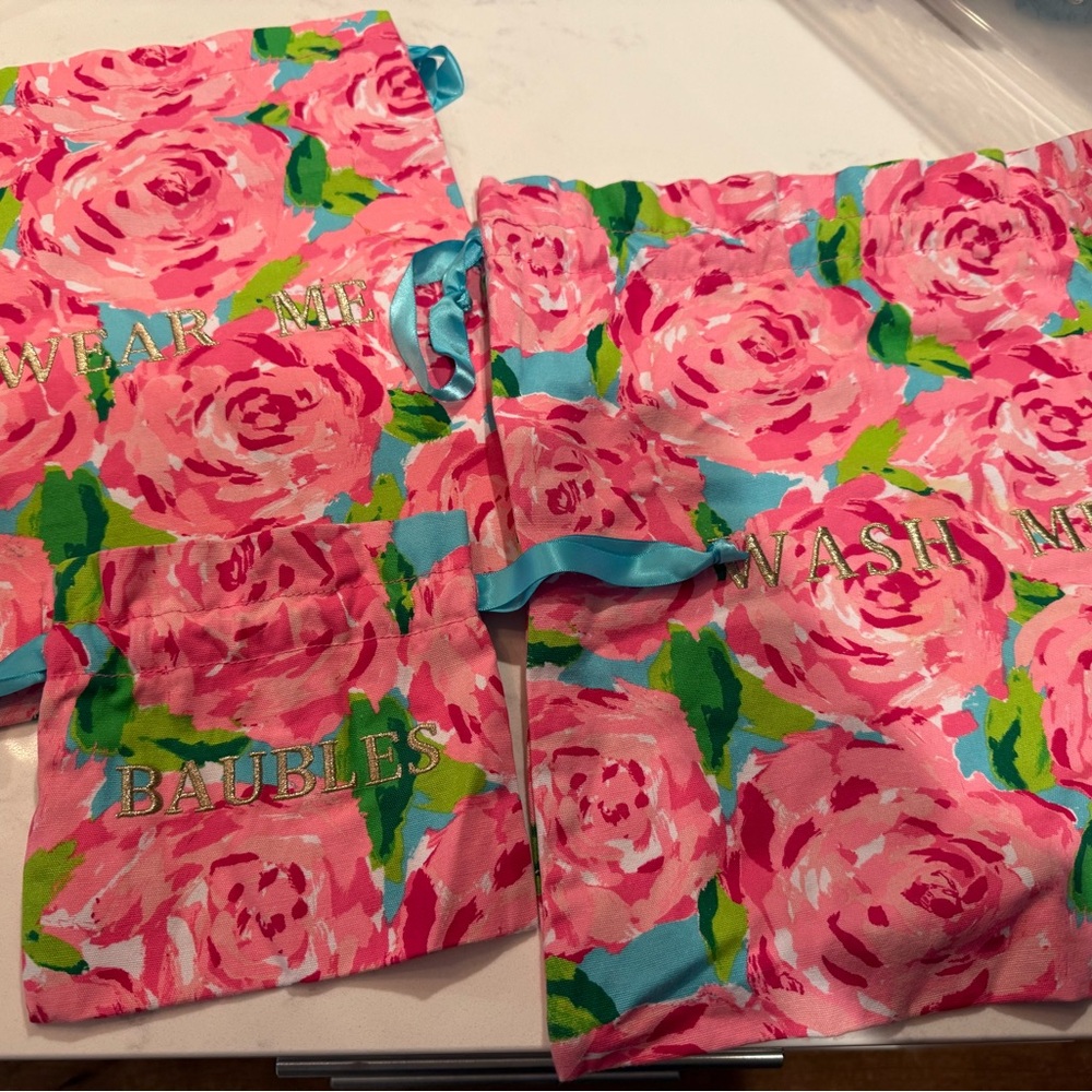 Lilly Pulitzer packing pouch set (3)